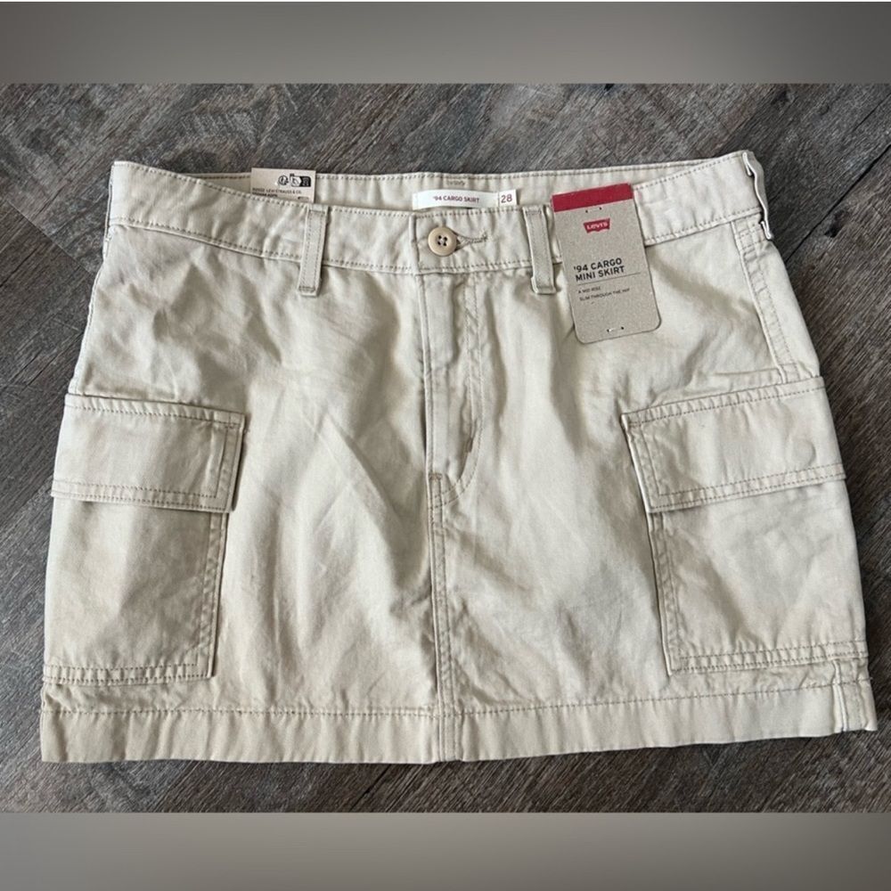 Levi's '94 Cargo Twill Mini Skirt- Size 28